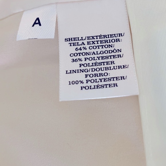 Ann Taylor Skirt, Size 4, Butter Yellow & White - Picture 4 of 5